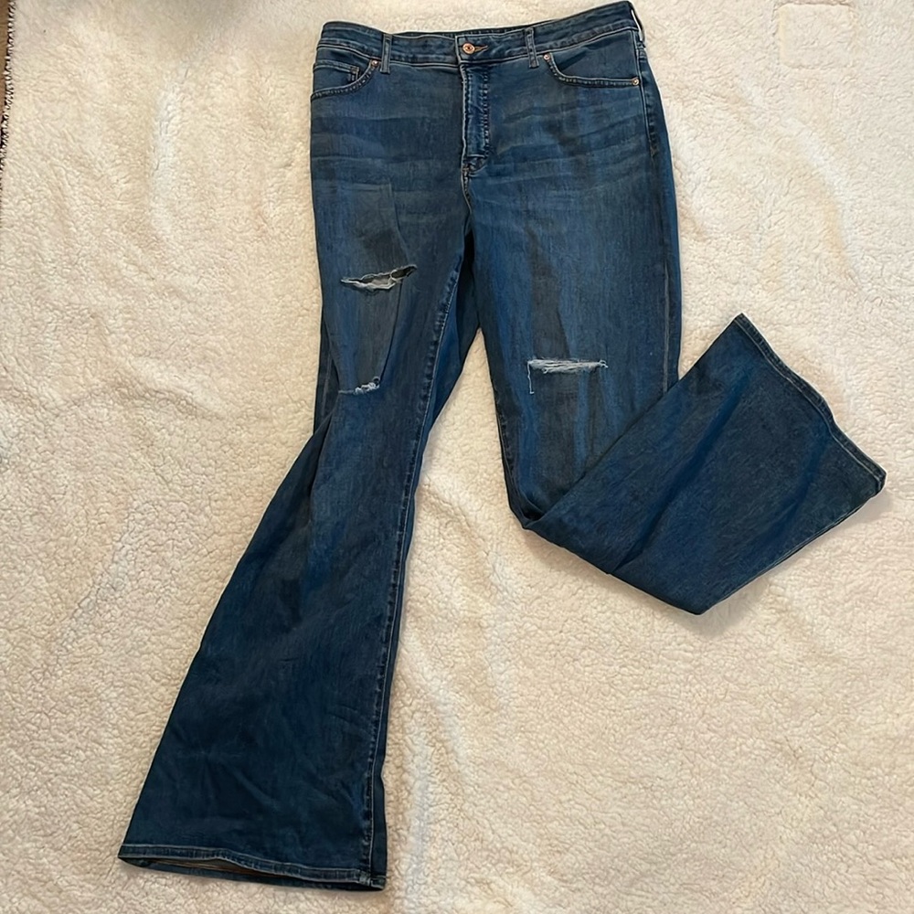 Curvy Flare High Rise Jeans
